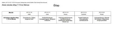 Iskola menzás alsós