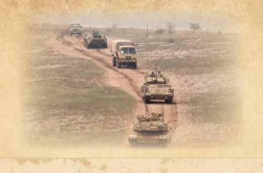 'Jelentős katonai járműforgalom' cikk borítóképe