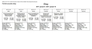 Januári étlap felnőtt szociális