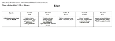 Iskola menzás alsós