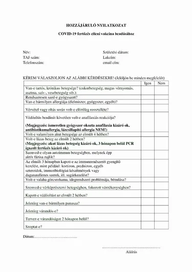 Letölthető nyilatkozat pdf; docx; jpg; formákban