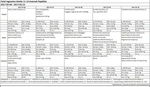 Iskola napközis felsős étlap