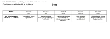 Iskola menza felsős