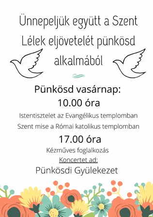 Pünkösdi program borítóképe