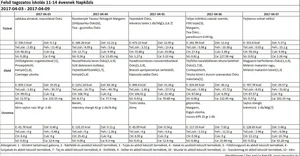 Felsős napközis április