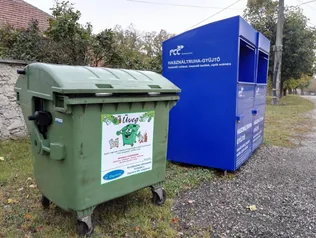 Szelektív üveghulladék gyűjtő borítóképe