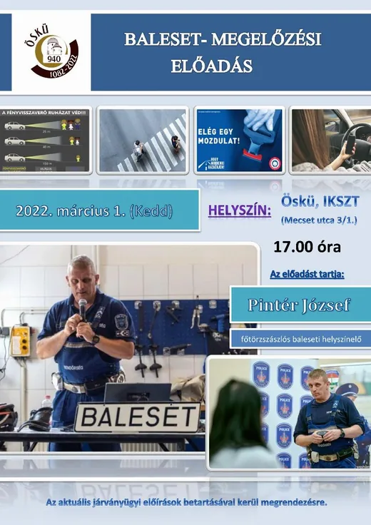 'Baleset-Megelőzési előadás' cikk borítóképe